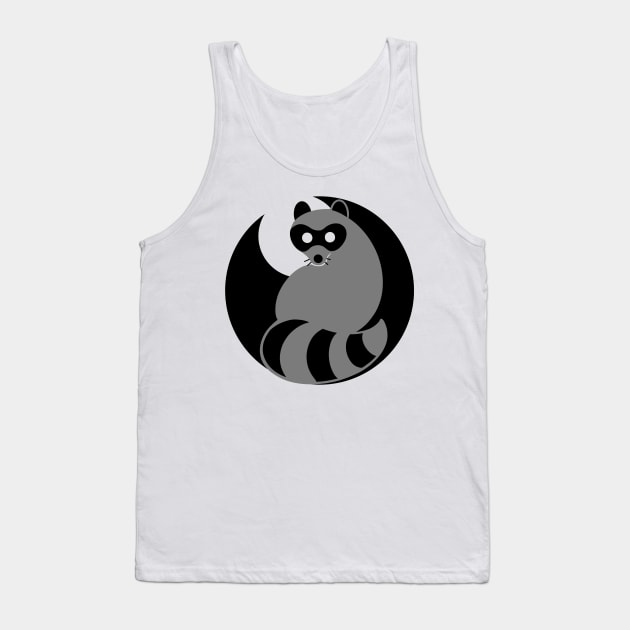 Trash Panda at Night, Trash Panda at Night (white background) Tank Top by RJKpoyp